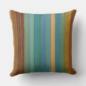 ミッドセンチュリー原子未来的ストライププリント クッション (裏面)