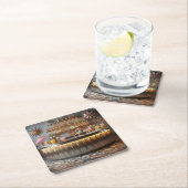 ミッドセンチュリー原子未来的パーティーバー スクエアペーパーコースター (インサイチュ)