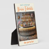 ミッドセンチュリー原子未来的パーティーバー フォトプラーク (側面)