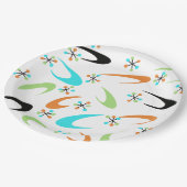 ミッドセンチュリー原子紙プレート ペーパープレート (アングル)