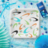 ミッドセンチュリー原子紙プレート ペーパープレート (パーティー)