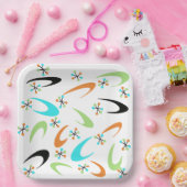 ミッドセンチュリー原子紙プレート ペーパープレート (パーティー)