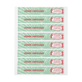 ミッドセンチュリー周回モダン差出人住所ラベル ラップアラウンドラベル (シート)