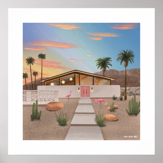 ミッドセンチュリー大モダンプリント ポスター (正面)