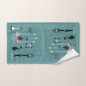 ミッドセンチュリー子猫ファミリーミシュチ©studioxtine バスタオルセット (ハンドタオル)