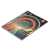 ミッドセンチュリー宇宙エイジアートワームホールポート ノートブック (左側)