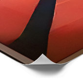 ミッドセンチュリー宇宙エイジアートワームホールポート ポスター (角)