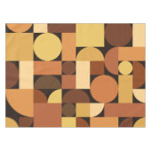 ミッドセンチュリー幾何モダンオレンジ テーブルクロス (正面(横))