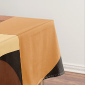 ミッドセンチュリー幾何モダンオレンジ テーブルクロス (インサイチュ)