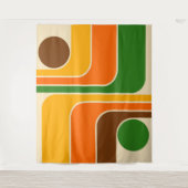 ミッドセンチュリー幾何モダンデザイン装飾用クッション タペストリー (正面)