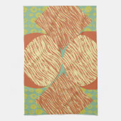 ミッドセンチュリー幾何モダン図形 キッチンタオル (縦)