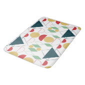 ミッドセンチュリー幾何モダン図形 バスマット (アングル)