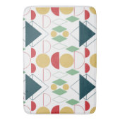 ミッドセンチュリー幾何モダン図形 バスマット (正面縦)