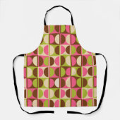 ミッドセンチュリー幾何モダン抽象芸術パターン エプロン (正面)