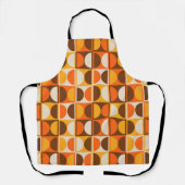 ミッドセンチュリー幾何モダン抽象芸術パターン エプロン (正面)
