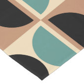 ミッドセンチュリー幾何モダン抽象芸術パターン ショートテーブルランナー (コーナー)