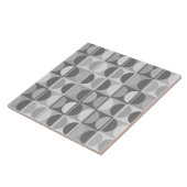 ミッドセンチュリー幾何モダン抽象芸術パターン タイル (側面)