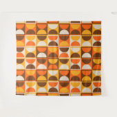 ミッドセンチュリー幾何モダン抽象芸術パターン タペストリー (正面(横))