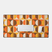 ミッドセンチュリー幾何モダン抽象芸術パターン デスクマット (キーボード&マウス)