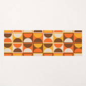 ミッドセンチュリー幾何モダン抽象芸術パターン ヨガマット (正面(横))