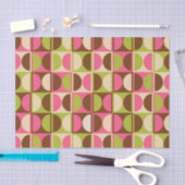 ミッドセンチュリー幾何モダン抽象芸術パターン 薄葉紙 (クラフト)