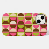 ミッドセンチュリー幾何モダン抽象芸術パターン Case-Mate iPhoneケース (裏面 (横))