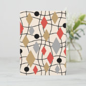 ミッドセンチュリー幾何モダン抽象芸術 シーズンカード (スタンド正面)