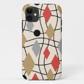 ミッドセンチュリー幾何モダン抽象芸術 Case-Mate iPhoneケース (裏面)