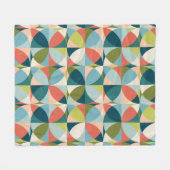 ミッドセンチュリー幾何学的、抽象芸術シームレスデザイン。 フリースブランケット