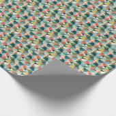 ミッドセンチュリー幾何学的、抽象芸術シームレスデザイン。 ラッピングペーパー (角)