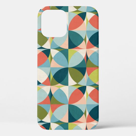 ミッドセンチュリー幾何学的、抽象芸術シームレスデザイン。 Case-Mate iPhoneケース (裏面)