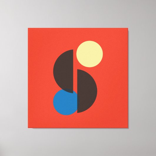 ミッドセンチュリー幾何学芸術 キャンバスプリント (正面)