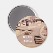 ミッドセンチュリー建モダン築物 マグネット (正面/裏面)