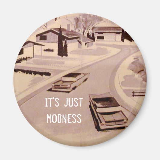 ミッドセンチュリー建モダン築物 マグネット (正面)