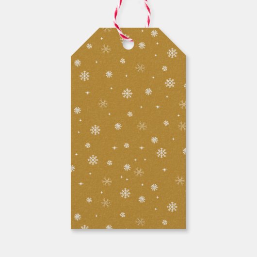 ミッドセンチュリー手描きクリスマスツリー ギフトタグ (裏面)