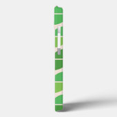 ミッドセンチュリー抽象芸術の幾何学的な緑のパターン Case-Mate iPhoneケース (裏面 / 左)