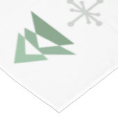 ミッドセンチュリー抽象芸術クリスマスツリーズ冬 テーブルクロス (アングル)