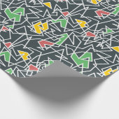 ミッドセンチュリー抽象芸術スタイルモダンアーキテクトデザイン ラッピングペーパー (角)