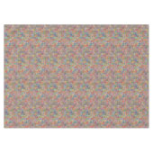 ミッドセンチュリー抽象芸術パターン（の模様が）あるテーブルクロス テーブルクロス (正面(横))