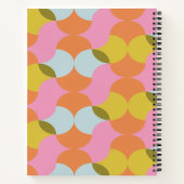 ミッドセンチュリー抽象芸術モダンシェイプパステルレシピ ノートブック (裏面)