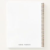 ミッドセンチュリー抽象芸術幾何学ミニマモダンリスト ノートブック (裏面)