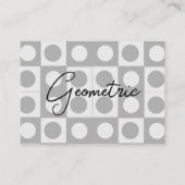 ミッドセンチュリー抽象芸術幾何学模様 名刺 (正面)