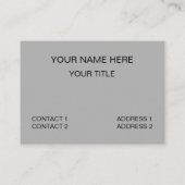 ミッドセンチュリー抽象芸術幾何学模様 名刺 (裏面)