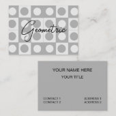 ミッドセンチュリー抽象芸術幾何学模様 名刺 (正面/裏面)