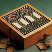 ミッドセンチュリー抽象芸術花模様芸術工芸運動 タイル