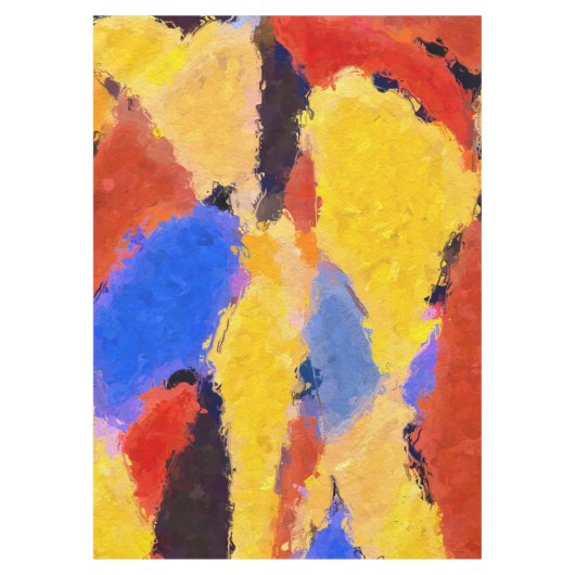 ミッドセンチュリー抽象芸術 テーブルクロス (正面)