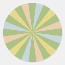 ミッドセンチュリー日が差すことステッカー：ヴィンテージレトロチャーム