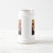 ミッドセンチュリー未来的マルディグラスカクテルパーティー ビールジョッキ (中央)