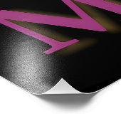 ミッドセンチュリー未来的マルディグラスカクテルパーティー フォトプリント            (角)