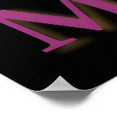 ミッドセンチュリー未来的マルディグラスカクテルパーティー ポスター (角)